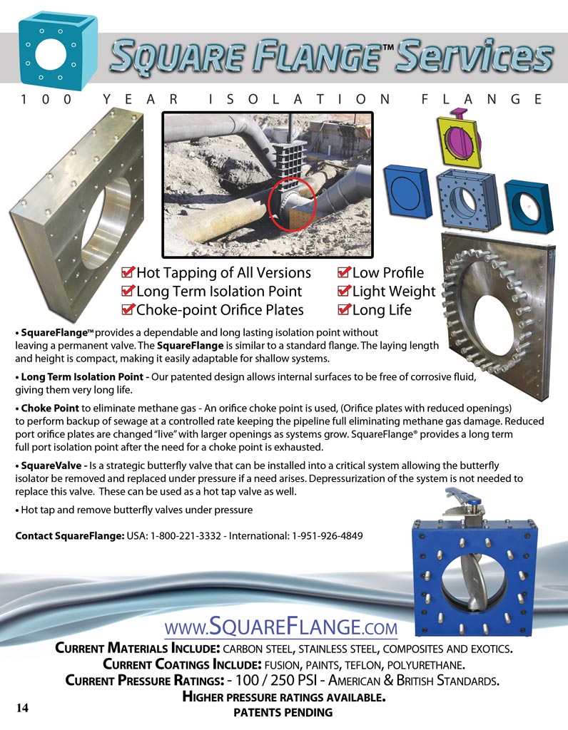 Square Flange Tapping Valve Info Sheet